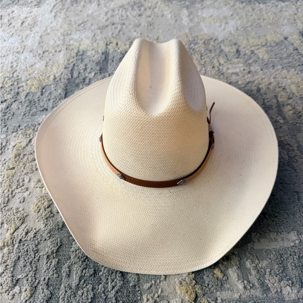 Stetson Cream Western Hat with Brown Band